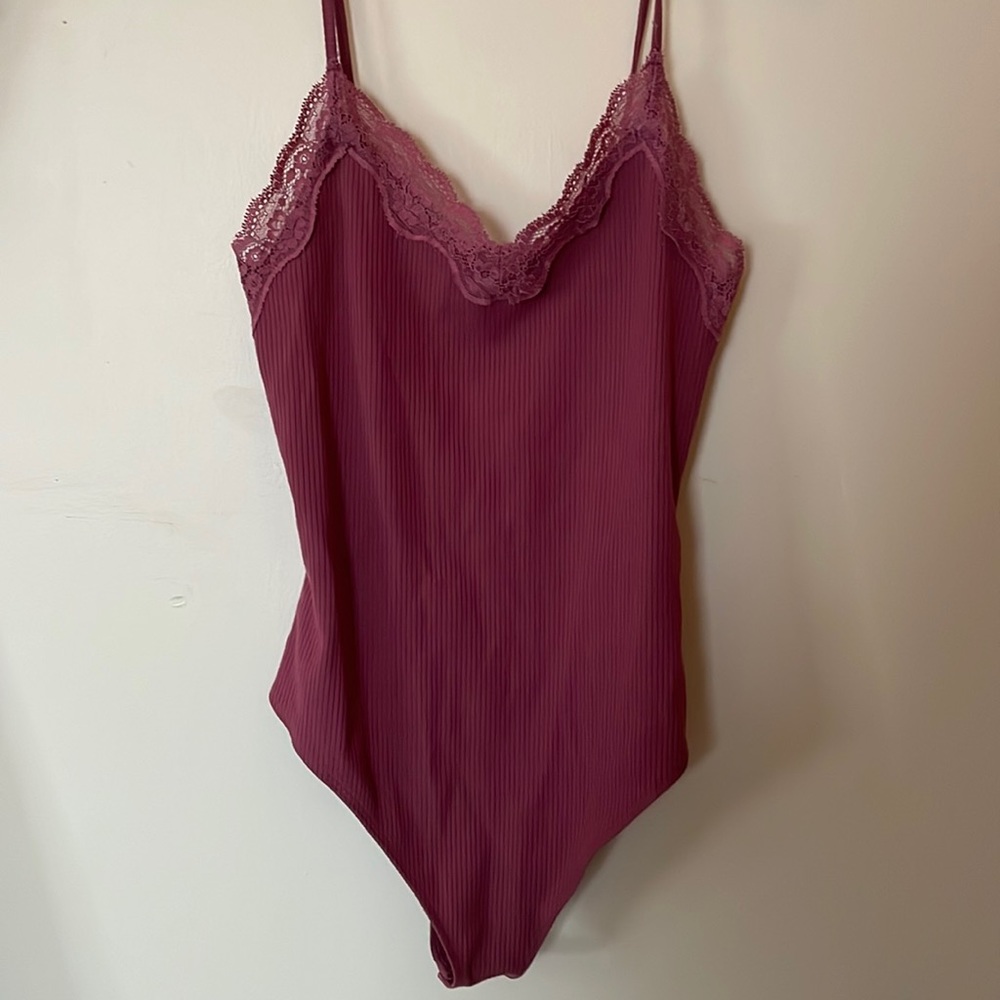 American Eagle purple bodysuit